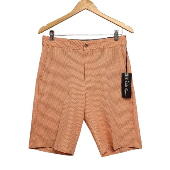 Walter Hagen Other - Walter Hagen Golf Shorts Mens 30 Light Apricot Seersucker Perfect 11 Collection